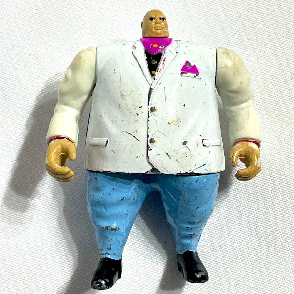 Vintage 1994 Marvel 3” die cast Spiderman Kingpin villan posable figure some